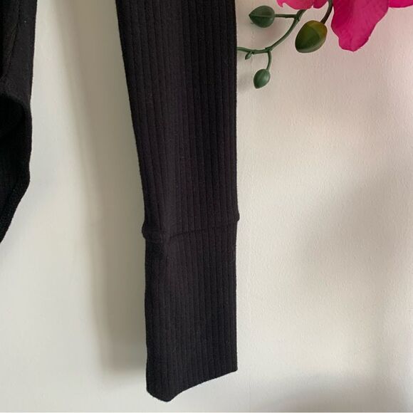 FOREVER 21 BLACK RIBBED BODYSUIT - Picture 7 of 10